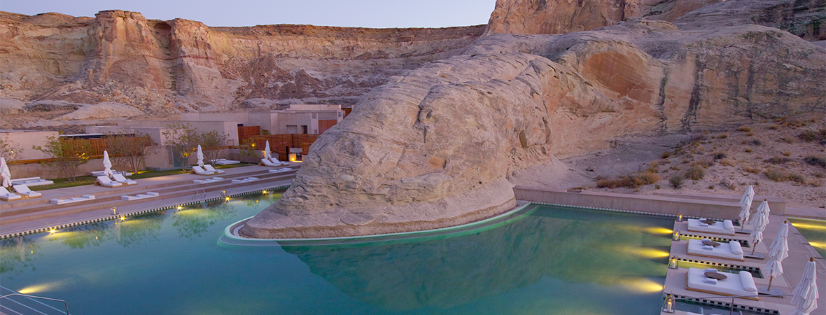アメリカの大自然でリフレッシュ</p>AMANGIRI4泊7日